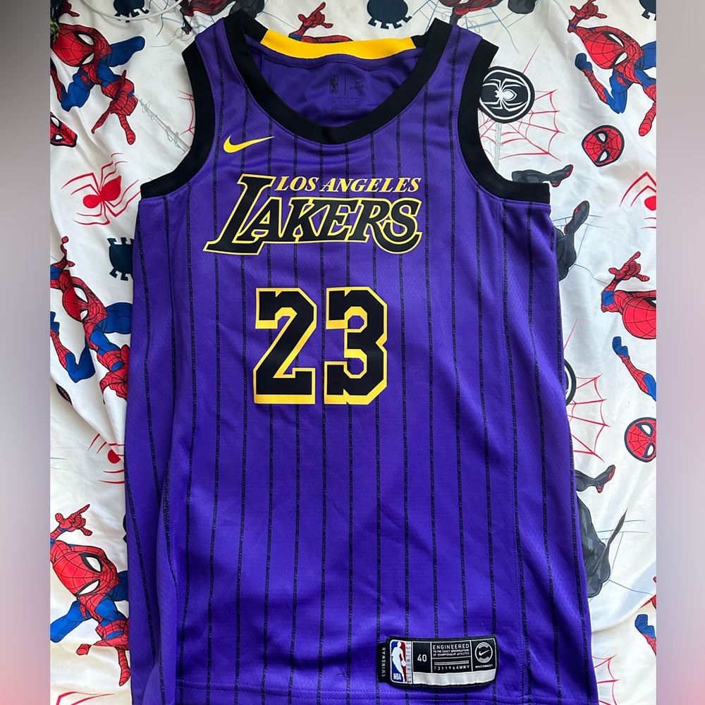 Original LeBron James lakers jersey.